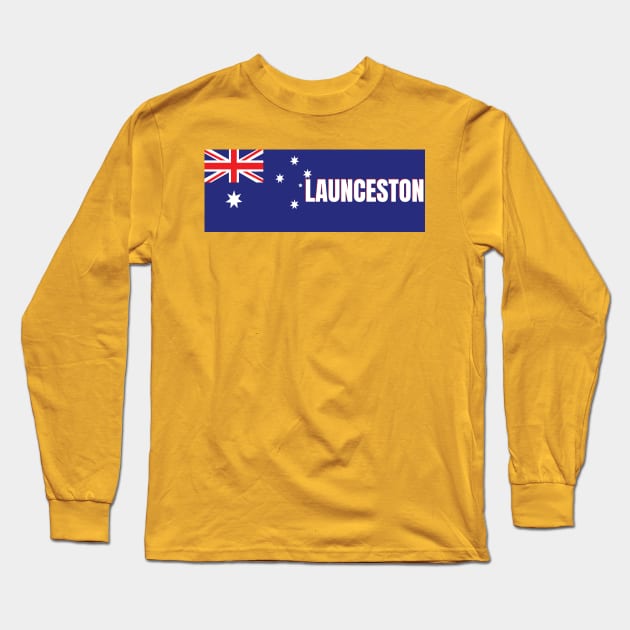 Launceston City in Australian Flag Long Sleeve T-Shirt by aybe7elf